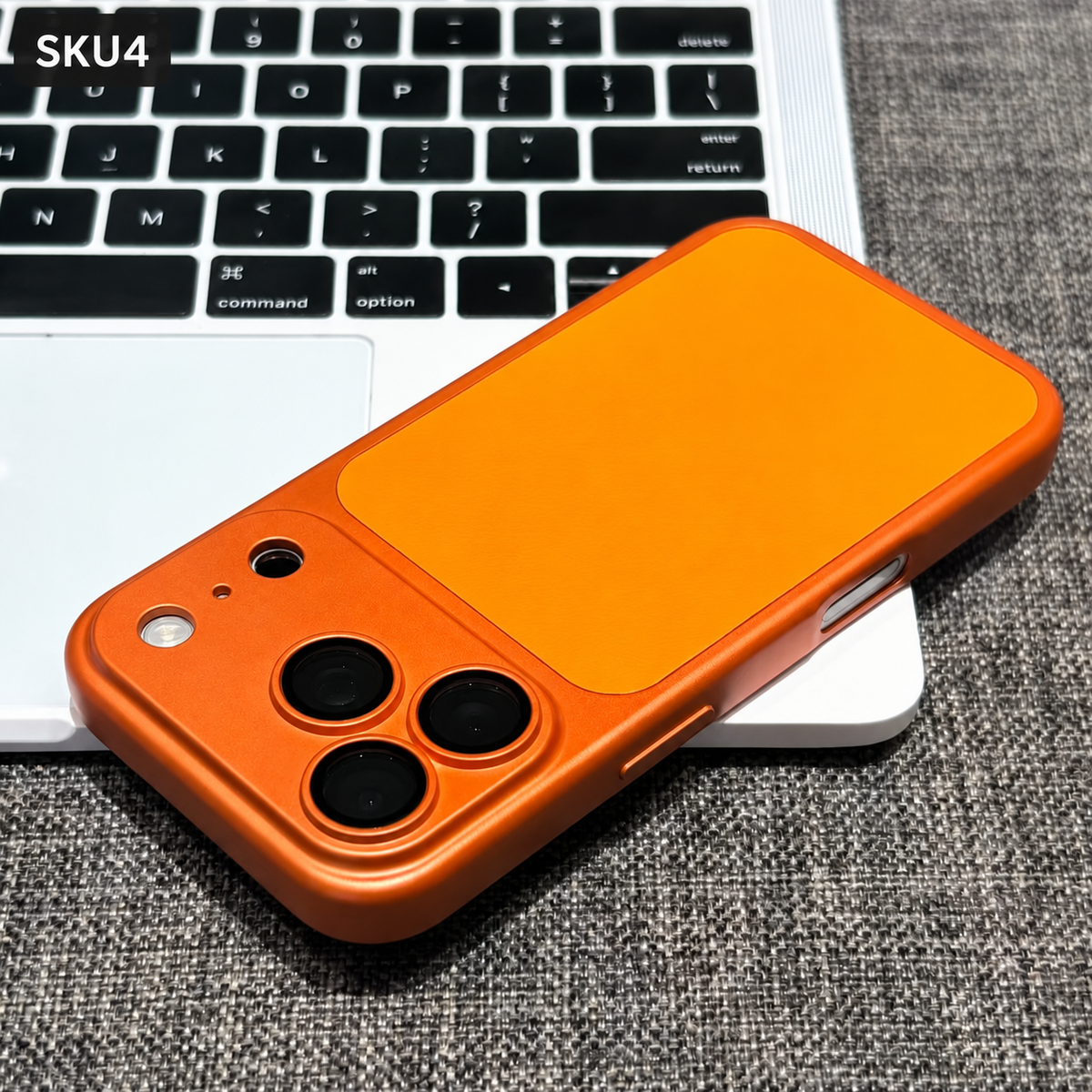 184.iPhone 15 Pro ケース レザー調 ツートンカラー レンズ一体保護 スマホケース 耐衝撃 指紋防止 薄型 大人 ビジネス iPhone14 Pro iPhone13 Pro iPhone16 Pro 対応 ブラック / ワインレッド / シルバーホワイト / オレンジ