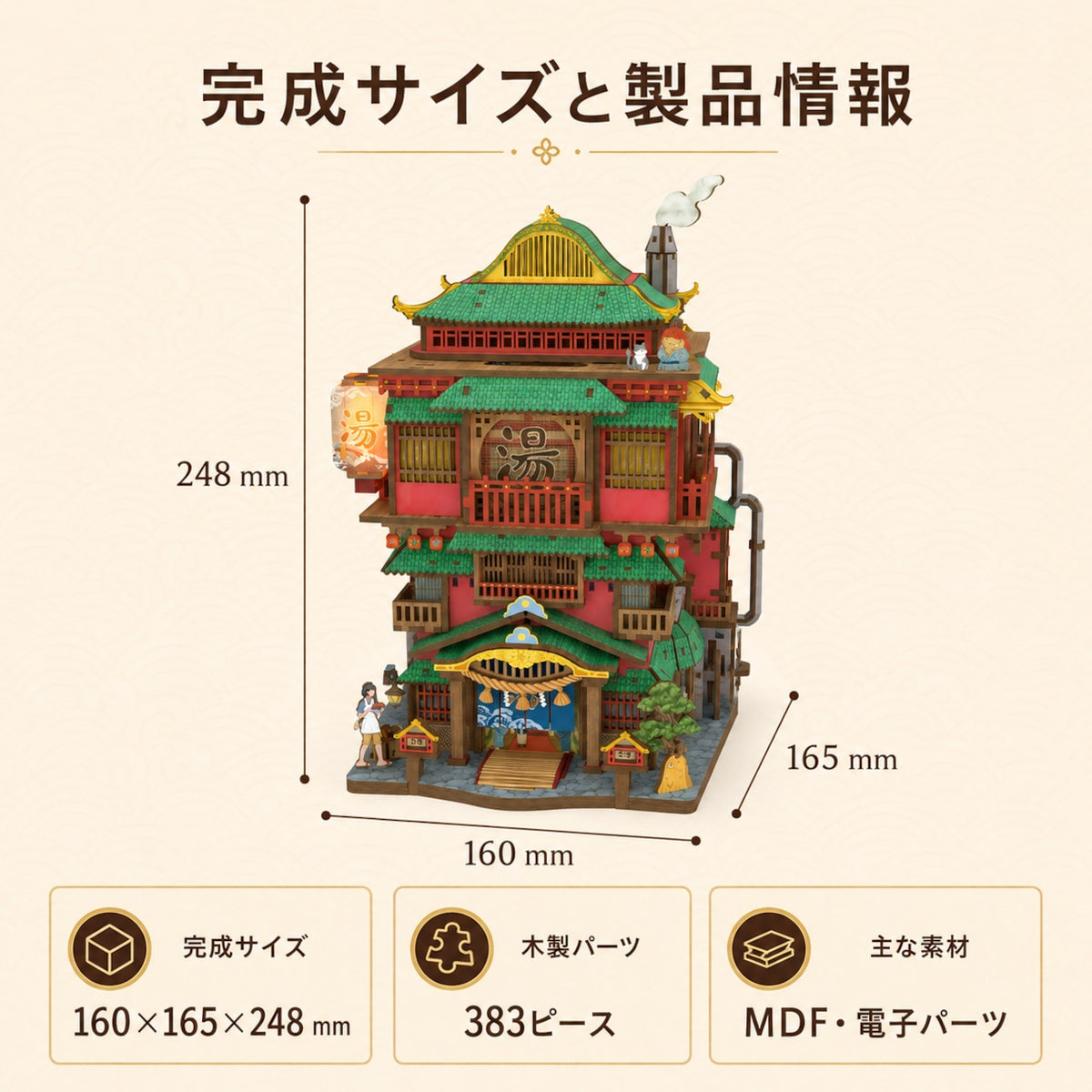 114. 多機能収納ハウス デスク置物 スマホスタンド 組立キット ハンドメイドトイ