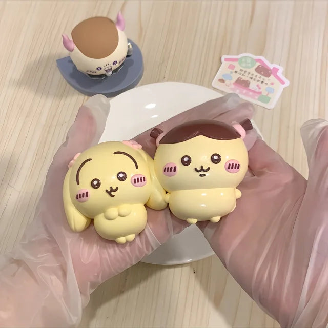 176.柔らかいスクイーズ、マシュマロ触感、ストレス解消、2 種類キャラ、個別 OPP 袋包装、可愛い、デスク置物、プレゼント