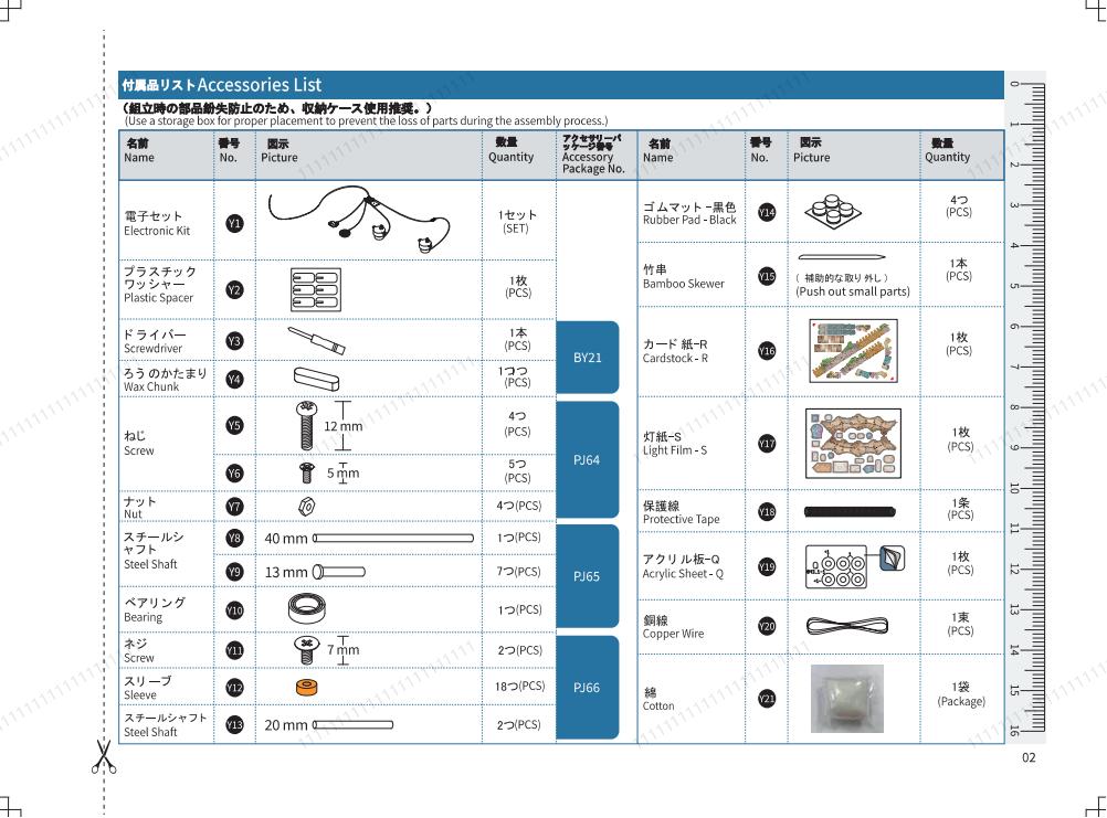 ブロック組み立て説明書