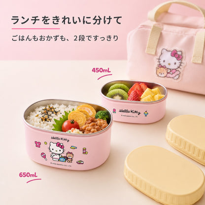 116.304 ステンレス キャラクター弁当箱 学生・サラリーマン向け 電子レンジ対応 多層型 携帯便利 かわいいランチボックス