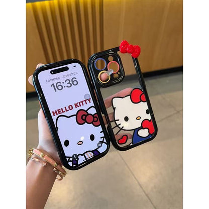 027.iPhone 17/16/15/14/13 Pro Max対応 スマホケース レディース iPhone XS/7/8 Plus対応 ハートを抱くT猫デザイン