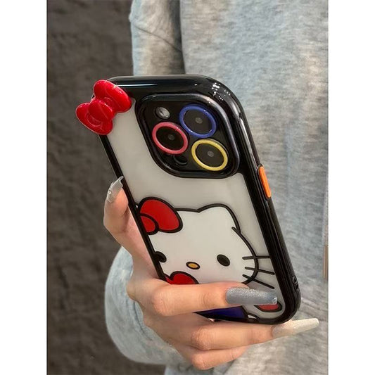 027.iPhone 17/16/15/14/13 Pro Max対応 スマホケース レディース iPhone XS/7/8 Plus対応 ハートを抱くT猫デザイン