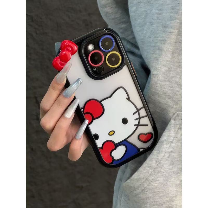 027.iPhone 17/16/15/14/13 Pro Max対応 スマホケース レディース iPhone XS/7/8 Plus対応 ハートを抱くT猫デザイン