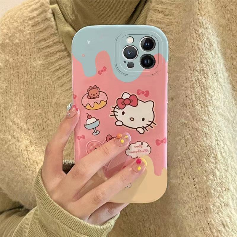 146.✨3D リボン付き Hello Kitty｜iPhone15ProMax かわいいソフトケース