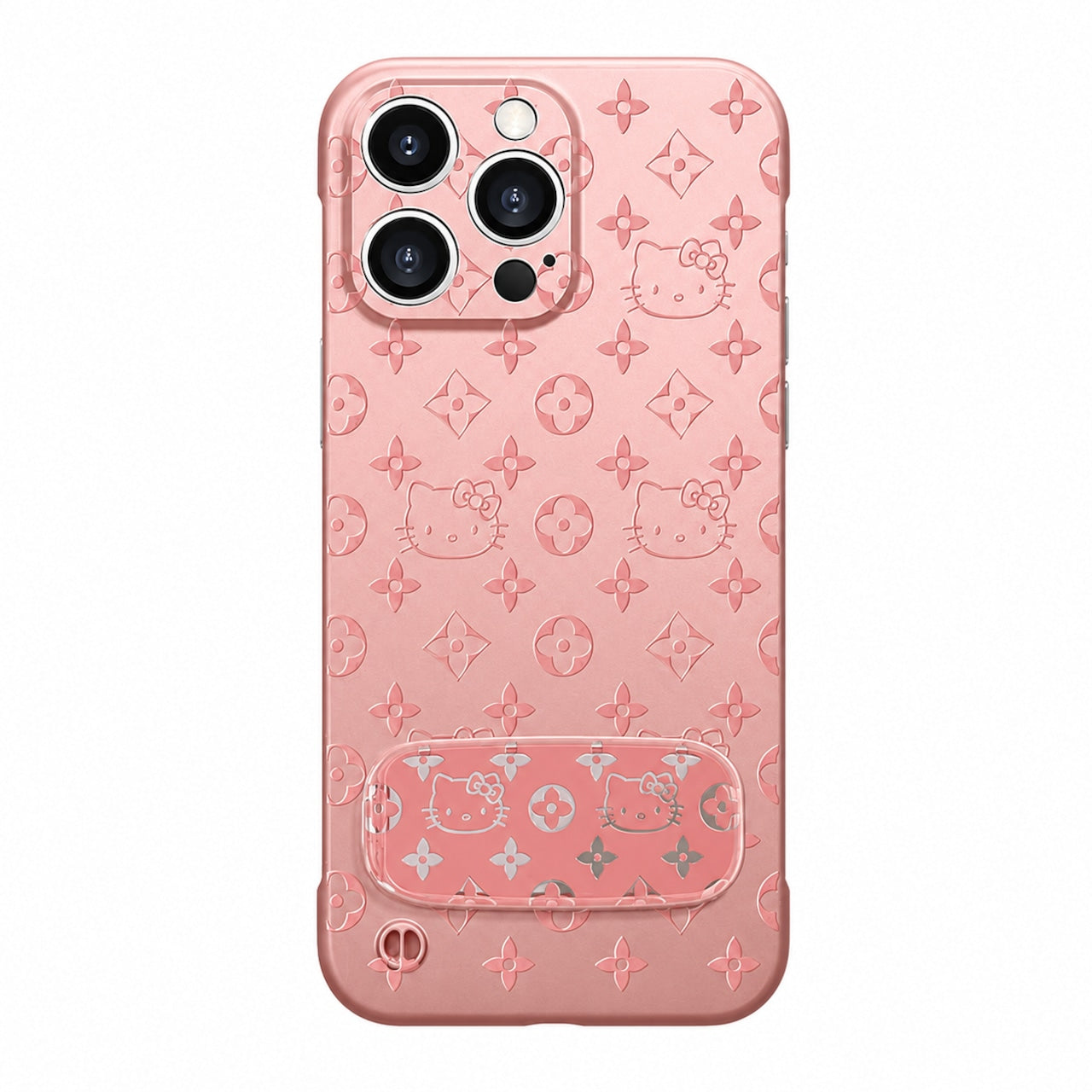 083.柄ミラー付きスタンド iPhone16ProMax ケース 15/14/13 対応 超薄型 フチなし 高級感