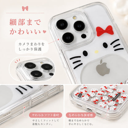 081.流動ラメ砂入り 開口ネコキャラクタースマホケース iPhone16ProMax/16Pro/15Pro 専用 17air 素材 かわいいスマホカバー
