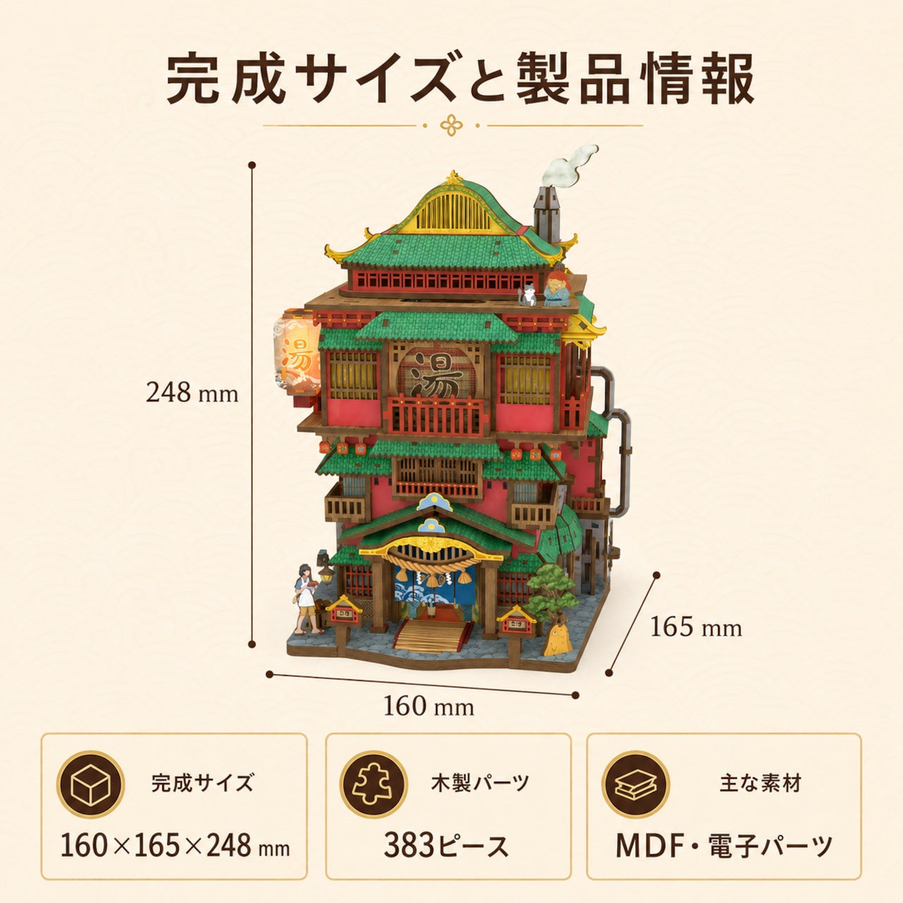 114. 多機能収納ハウス デスク置物 スマホスタンド 組立キット ハンドメイドトイ