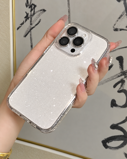 152.✨インスタ風きらきら｜クリア大窓スマホケース iPhone17/16ProMax