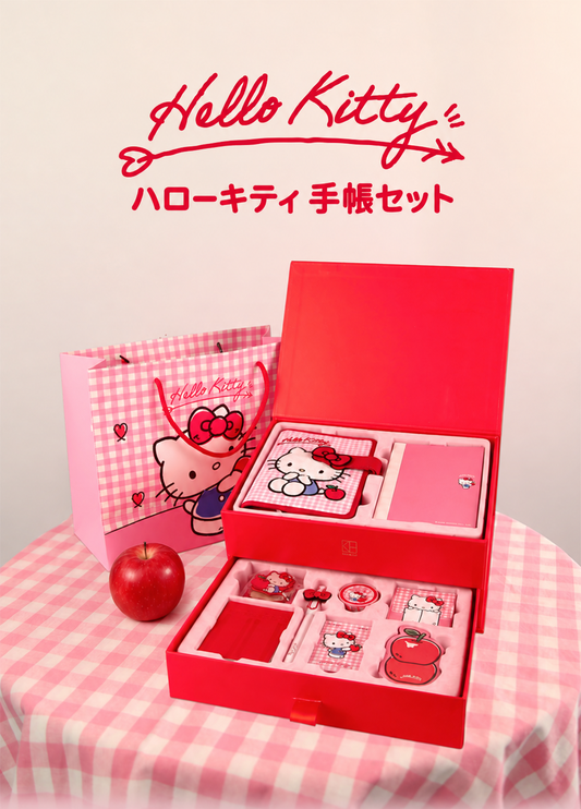 196.``` 可愛いピンク系 手帳文房具セット ギフトボックス付き ノート ペン マスキングテープ シール 女の子 誕生日プレゼント 入学祝い ```