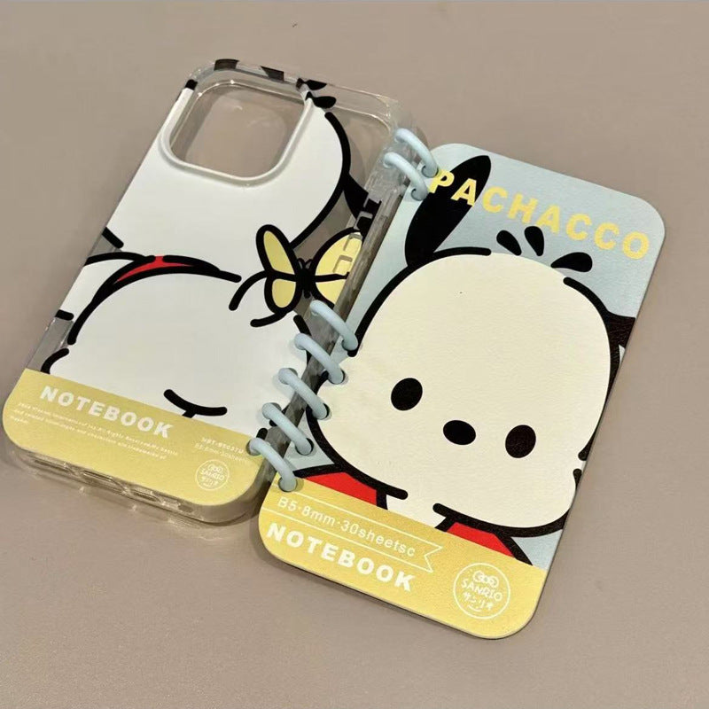 049.本型フリップ手帳ケース サンリオハローキティ カードポケット付き iPhone13/14/15/16ProMax 専用 女子人気カワイイスマホカバー