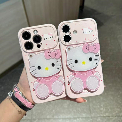030.Phone 17/16/15/14/13 Pro Max対応 スマホケース レディース iPhone XS/7/8 Plus対応 ハートを抱くT猫デザイン