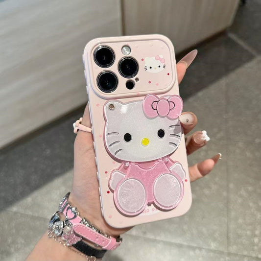 030.Phone 17/16/15/14/13 Pro Max対応 スマホケース レディース iPhone XS/7/8 Plus対応 ハートを抱くT猫デザイン