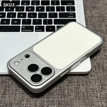 184.iPhone 15 Pro ケース レザー調 ツートンカラー レンズ一体保護 スマホケース 耐衝撃 指紋防止 薄型 大人 ビジネス iPhone14 Pro iPhone13 Pro iPhone16 Pro 対応 ブラック / ワインレッド / シルバーホワイト / オレンジ