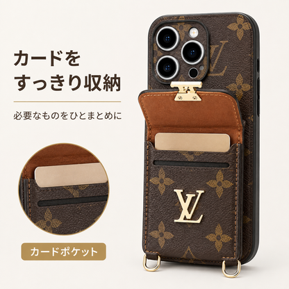 113.トレンドデザイン レディーススマホケース iPhone17ProMax/16/15Plus 対応 全体保護カバー