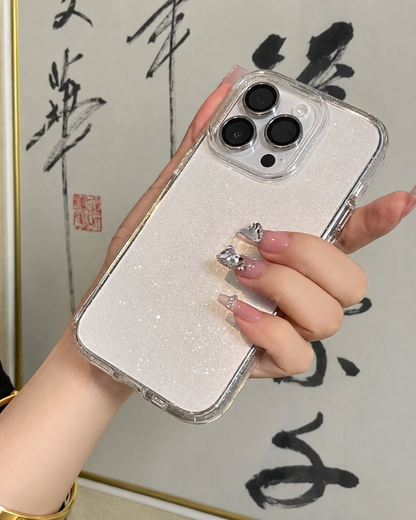 152.✨インスタ風きらきら｜クリア大窓スマホケース iPhone17/16ProMax