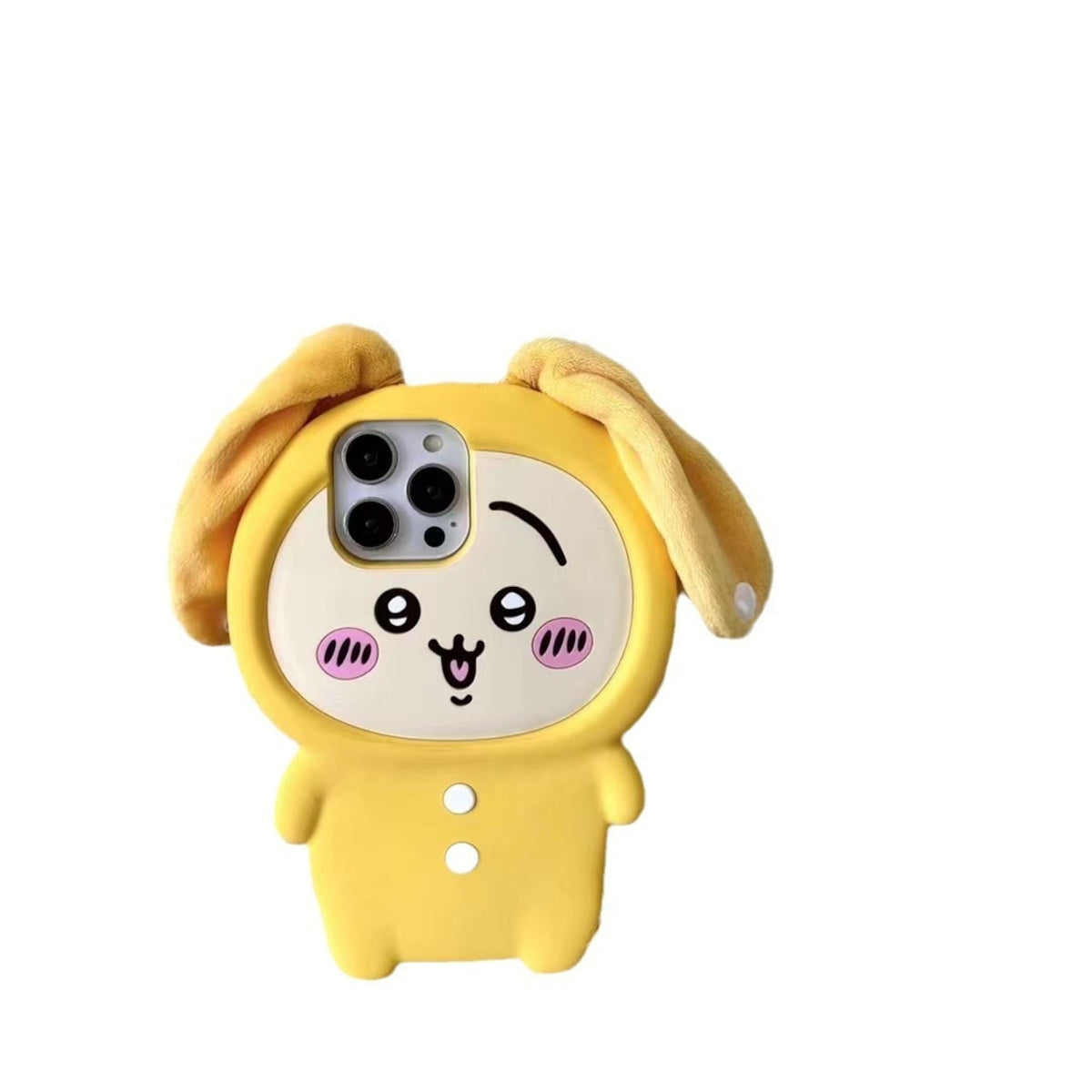 109.キャラクター立体ウサギチーちゃん スマホケース iPhone17/16/15ProMax/14/13/11 対応