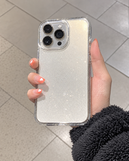 152.✨インスタ風きらきら｜クリア大窓スマホケース iPhone17/16ProMax
