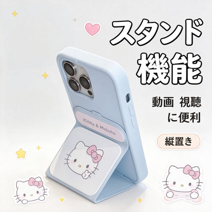 190.可愛い 折りたたみスタンド付き スマホケース 横置き 縦置き両対応 シリコン 保護ケース カバー レンズ保護 かわいい デザイン 落下防止 スマホカバー 【対応機種：iPhone 15 Pro Max /iPhone14 Pro Max】