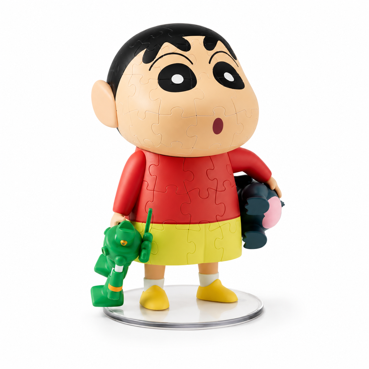 132.クレヨンしんちゃん 3D 立体組立パズルフィギュア 告白シーン バレンタインプレゼント 日常しんちゃんモデル