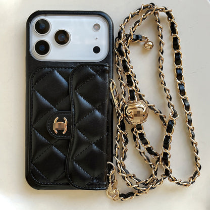 057.大人女子に人気 シャネル風レザースマホケース 欧米トレンドブランド調 iPhone17 Pro Max iPhone15 iPhone14Pro iPhone13 iPhone12 iPhone8Plus 対応 傷防止 落下保護 高級クチュール携帯カバー プレゼント